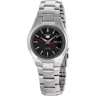 Seiko Armbanduhr, 5 - SNK607K1, Schwarz, Silber, (Analoguhr, 37 mm) Seiko Armbanduhr, 5 - SNK607K1, Schwarz, Silber, (Analoguhr, 37 mm)