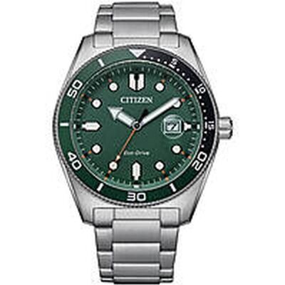 Citizen Armbanduhr, Orologio Eco-Drive Quadrante Verde Cinturino Acciaio, Grün, (Taucheruhr, 43 mm) Citizen Armbanduhr, Orologio Eco-Drive Quadrante Verde Cinturino Acciaio, Grün, (Taucheruhr, 43 mm)