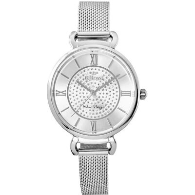 Gino Rossi, Armbanduhr, für Damen G. - G.R12546B-3C1 (zg874a) + Box, Silber, (Analoguhr) Gino Rossi, Armbanduhr, für Damen G. - G.R12546B-3C1 (zg874a) + Box, Silber, (Analoguhr)