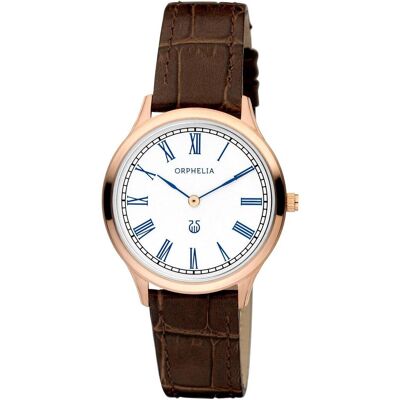 Orphelia, Armbanduhr, Ladies Watch Lavardin Analogue Quartz Leather BrownRose Gold Band brownrose gold band ring, Gold, Braun, Rosa, Silber, (Analoguhr, 33 mm) Orphelia, Armbanduhr, Ladies Watch Lavardin Analogue Quartz Leather BrownRose Gold Band brownrose gold band ring, Gold, Braun, Rosa, Silber, (Analoguhr, 33 mm)