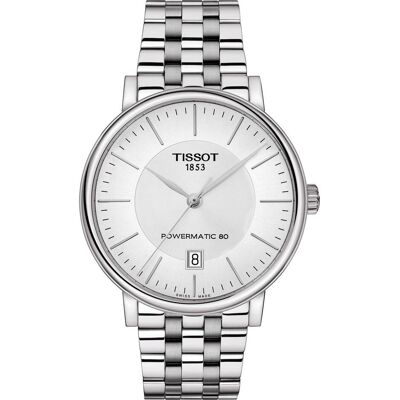 Tissot, Armbanduhr, Carson Automatic, Silber, (Analoguhr, 40 mm) Tissot, Armbanduhr, Carson Automatic, Silber, (Analoguhr, 40 mm)