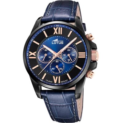 Lotus Armbanduhr, 18881/2, Schwarz, Blau, (Chronograph, 44 mm) Lotus Armbanduhr, 18881/2, Schwarz, Blau, (Chronograph, 44 mm)