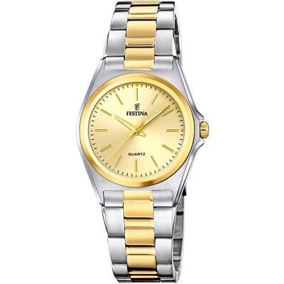 Festina, Armbanduhr, Klassik, Silber, Gold, (Analoguhr, 31 mm) Festina, Armbanduhr, Klassik, Silber, Gold, (Analoguhr, 31 mm)