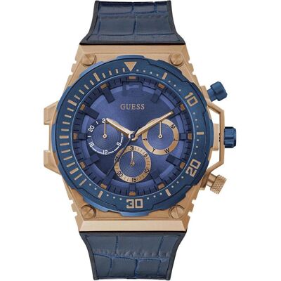 Guess Armbanduhr, Watches GENTS GW0326G1, Blau, Rosa, (Chronograph, 48 mm) Guess Armbanduhr, Watches GENTS GW0326G1, Blau, Rosa, (Chronograph, 48 mm)