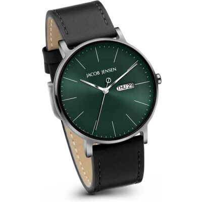 Jacob, Armbanduhr, Jensen Timeless Nordic Contemporary 164 - 40 mm, Grün, (Analoguhr, 40 mm) Jacob, Armbanduhr, Jensen Timeless Nordic Contemporary 164 - 40 mm, Grün, (Analoguhr, 40 mm)