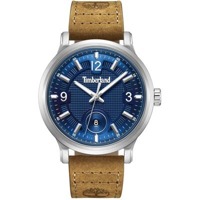 Timberland Armbanduhr, Driscoll, Silber, Blau, Braun, (Analoguhr, 46 mm) Timberland Armbanduhr, Driscoll, Silber, Blau, Braun, (Analoguhr, 46 mm)