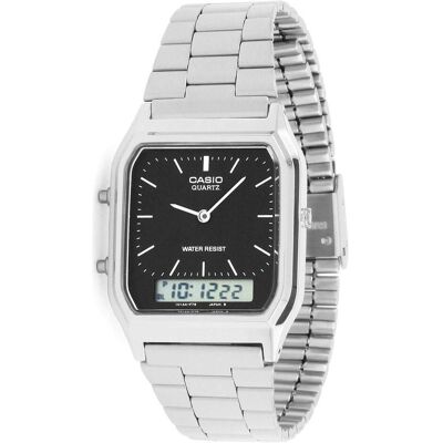 Casio Armbanduhr, AQ230A-1DMQ, Schwarz, Silber, (Analoguhr, Digitaluhr, 34 mm) Casio Armbanduhr, AQ230A-1DMQ, Schwarz, Silber, (Analoguhr, Digitaluhr, 34 mm)