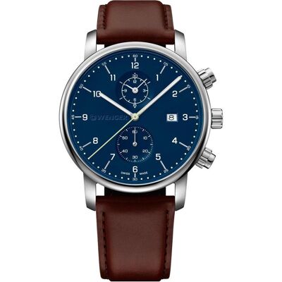 Wenger, Armbanduhr, Urban Classic Chrono, Braun, (Chronograph, 42 mm) Wenger, Armbanduhr, Urban Classic Chrono, Braun, (Chronograph, 42 mm)