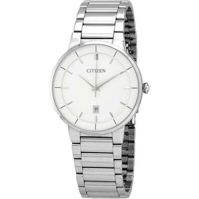 Citizen Armbanduhr, Orologio in Acciaio Inossidabile con Quadrante Bianco Quarzo, Silber, (40 mm) Citizen Armbanduhr, Orologio in Acciaio Inossidabile con Quadrante Bianco Quarzo, Silber, (40 mm)