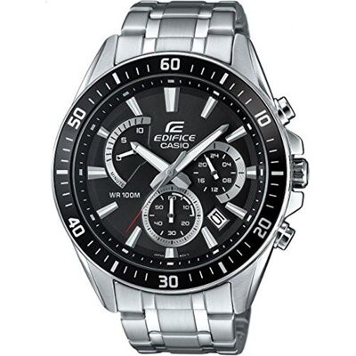 Edifice, Armbanduhr, Classic, Silber, (Analoguhr, 47 mm) Edifice, Armbanduhr, Classic, Silber, (Analoguhr, 47 mm)