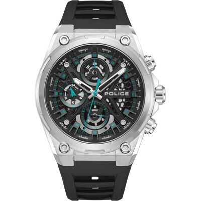 Police, Armbanduhr, PEWGQ0054301, Schwarz, (Analoguhr, Chronograph, 45 mm) Police, Armbanduhr, PEWGQ0054301, Schwarz, (Analoguhr, Chronograph, 45 mm)