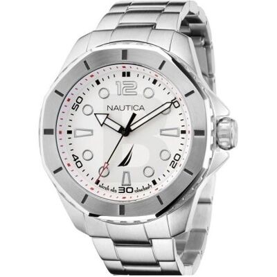 Nautica, Armbanduhr, Napkmf204, Silber, (Analoguhr, 42 mm) Nautica, Armbanduhr, Napkmf204, Silber, (Analoguhr, 42 mm)