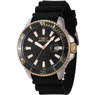 Invicta, Armbanduhr, Subacqueo Professionale, Silber, Schwarz, Grau, (Analoguhr, 45 mm) Invicta, Armbanduhr, Subacqueo Professionale, Silber, Schwarz, Grau, (Analoguhr, 45 mm)