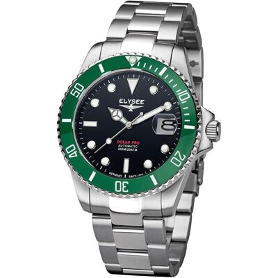 Elysee, Armbanduhr, Ocean PRO mit Keramik, 20 ATM, Leuchtzeigern, Datumsanzeige, (Taucheruhr, 40 mm) Elysee, Armbanduhr, Ocean PRO mit Keramik, 20 ATM, Leuchtzeigern, Datumsanzeige, (Taucheruhr, 40 mm)
