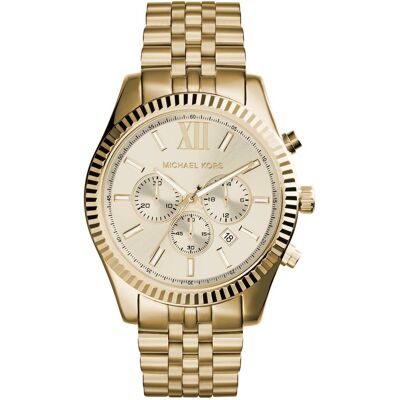 Michael Kors, Armbanduhr, Lexington, Gold, (Chronograph, 45 mm) Michael Kors, Armbanduhr, Lexington, Gold, (Chronograph, 45 mm)