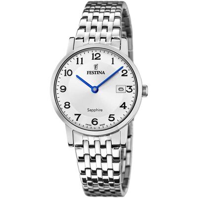 Festina, Armbanduhr, Swiss Made, Silber, (Swiss Made, 29.30 mm) Festina, Armbanduhr, Swiss Made, Silber, (Swiss Made, 29.30 mm)
