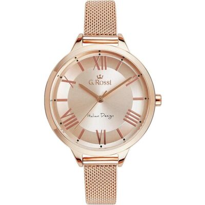 Gino Rossi, Armbanduhr, watch G.Rossi women's watch 10296B5-4D2, Gold, Rosa, (Analoguhr, 37 mm) Gino Rossi, Armbanduhr, watch G.Rossi women's watch 10296B5-4D2, Gold, Rosa, (Analoguhr, 37 mm)