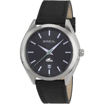 Breil, Armbanduhr, Manta City Kollektion Eintonig Graues Zifferblatt Dreizeiger Quarzwerk Kalbslederarmband, Grau, (Analoguhr) Breil, Armbanduhr, Manta City Kollektion Eintonig Graues Zifferblatt Dreizeiger Quarzwerk Kalbslederarmband, Grau, (Analoguhr)