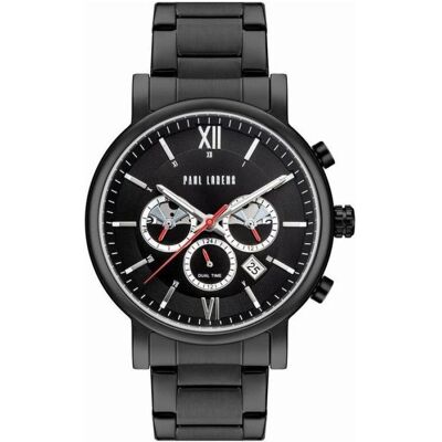Paul Lorens, Armbanduhr, Zegarek Zegarek męski MODERO PL20017B-1A5, Schwarz, Silber, (Chronograph) Paul Lorens, Armbanduhr, Zegarek Zegarek męski MODERO PL20017B-1A5, Schwarz, Silber, (Chronograph)