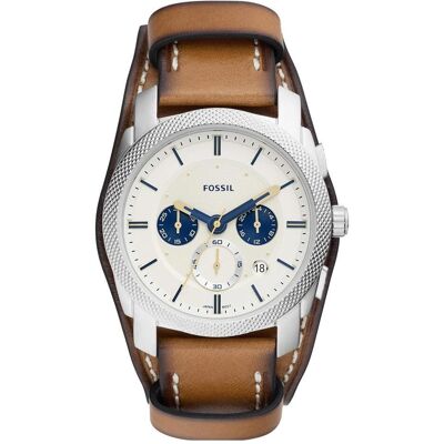 Fossil, Armbanduhr, Machine, Braun, (Analoguhr, Chronograph, 42 mm) Fossil, Armbanduhr, Machine, Braun, (Analoguhr, Chronograph, 42 mm)