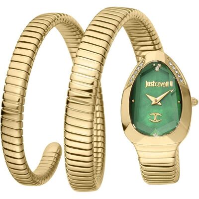 Just Cavalli, Armbanduhr, Signature Snake Doppio - JC1L209M0045, Gold, (Analoguhr, 22 mm) Just Cavalli, Armbanduhr, Signature Snake Doppio - JC1L209M0045, Gold, (Analoguhr, 22 mm)