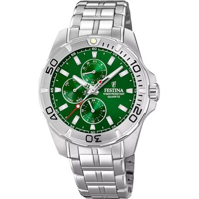 Festina, Armbanduhr, F20445/7 Multifunktion, Silber, (Analoguhr, Chronograph, 43 mm) Festina, Armbanduhr, F20445/7 Multifunktion, Silber, (Analoguhr, Chronograph, 43 mm)
