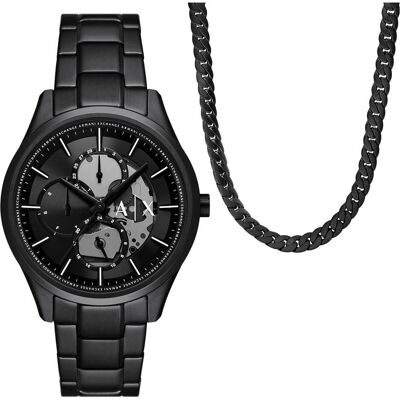 Giorgio Armani Exchange, Armbanduhr, Dante, Schwarz, (Analoguhr, 42 mm) Giorgio Armani Exchange, Armbanduhr, Dante, Schwarz, (Analoguhr, 42 mm)
