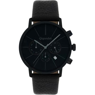 Gigandet, Armbanduhr, Analoge Chronographenuhr mit Lederarmband, 30 m wasserdicht, Datumsanzeige, (Analoguhr, Chronograph) Gigandet, Armbanduhr, Analoge Chronographenuhr mit Lederarmband, 30 m wasserdicht, Datumsanzeige, (Analoguhr, Chronograph)