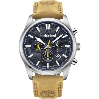 Timberland Armbanduhr, Northbridge, Braun, Blau, Silber, (Analoguhr, 45 mm) Timberland Armbanduhr, Northbridge, Braun, Blau, Silber, (Analoguhr, 45 mm)