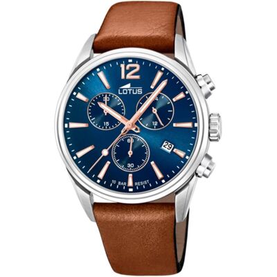 Lotus Armbanduhr, 18691/2 Chronograph, Blau, Silber, Braun, (Analoguhr, Chronograph, 42 mm) Lotus Armbanduhr, 18691/2 Chronograph, Blau, Silber, Braun, (Analoguhr, Chronograph, 42 mm)
