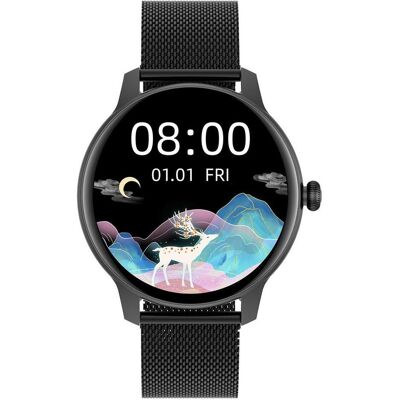 Gino Rossi, Armbanduhr, G. Rossi WOMEN'S SMART WATCH G. Rossi SW020-2 - PRESSURE GAUGE, PULSE OXIMETER (zg338b), Schwarz Gino Rossi, Armbanduhr, G. Rossi WOMEN'S SMART WATCH G. Rossi SW020-2 - PRESSURE GAUGE, PULSE OXIMETER (zg338b), Schwarz