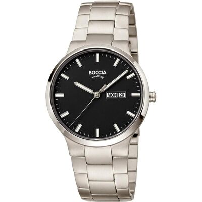 Boccia, Armbanduhr, 3649-03 Herrenuhr Titanium 39mm 5ATM, Silber, (Analoguhr, 39 mm) Boccia, Armbanduhr, 3649-03 Herrenuhr Titanium 39mm 5ATM, Silber, (Analoguhr, 39 mm)