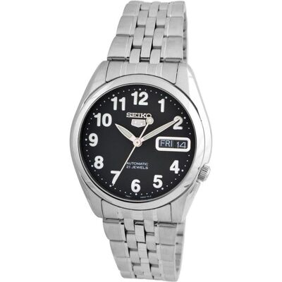 Seiko Armbanduhr, 5 - SNK381K1, Schwarz, Silber, (Analoguhr, 37 mm) Seiko Armbanduhr, 5 - SNK381K1, Schwarz, Silber, (Analoguhr, 37 mm)