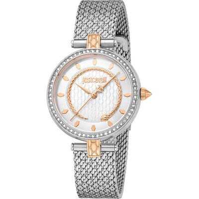 Just Cavalli, Armbanduhr, Glam Chic Obsessive Snake - JC1L240M0065, Gold, Grau, Silber, (Analoguhr, 32 mm) Just Cavalli, Armbanduhr, Glam Chic Obsessive Snake - JC1L240M0065, Gold, Grau, Silber, (Analoguhr, 32 mm)