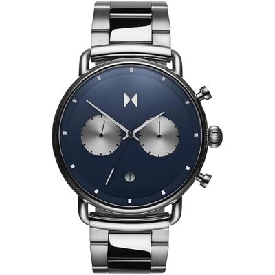Mvmt, Armbanduhr, Blacktop, Silber, (Analoguhr, 47 mm) Mvmt, Armbanduhr, Blacktop, Silber, (Analoguhr, 47 mm)