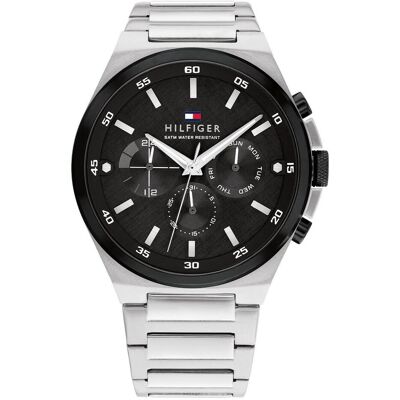 Tommy Hilfiger Armbanduhr, Dexter, Silber, (Analoguhr, 46 mm) Tommy Hilfiger Armbanduhr, Dexter, Silber, (Analoguhr, 46 mm)