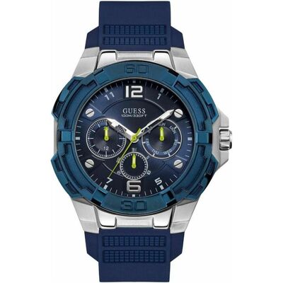 Guess Armbanduhr, W1254G1 Genesis Herren 52mm 10ATM, Blau, (52 mm) Guess Armbanduhr, W1254G1 Genesis Herren 52mm 10ATM, Blau, (52 mm)