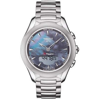 Tissot, Armbanduhr, T-Touch Lady Solar, Mehrfarbig, Silber, (Analoguhr, Swiss Made, 39 mm) Tissot, Armbanduhr, T-Touch Lady Solar, Mehrfarbig, Silber, (Analoguhr, Swiss Made, 39 mm)