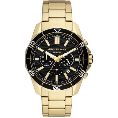 Giorgio Armani Exchange, Armbanduhr, Spencer, Gold, (Chronograph, 44 mm) Giorgio Armani Exchange, Armbanduhr, Spencer, Gold, (Chronograph, 44 mm)