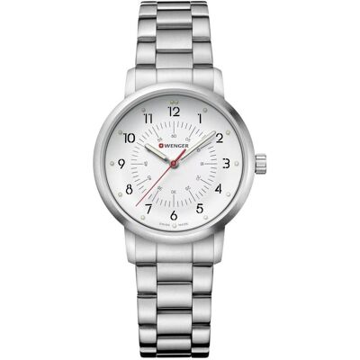 Wenger, Armbanduhr, Avenue, Silber, (Analoguhr, 35 mm) Wenger, Armbanduhr, Avenue, Silber, (Analoguhr, 35 mm)