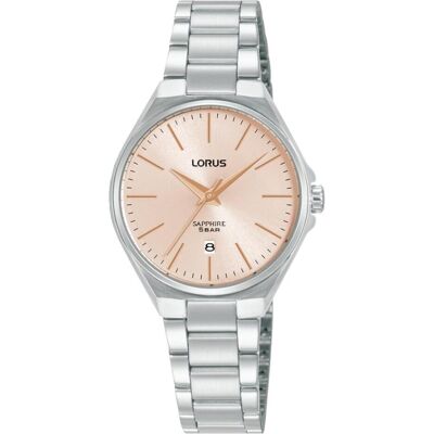 Lorus, Armbanduhr, Womens Analogue Quartz Watch with Stainless Steel Bracelet RJ269BX9 Silver siliver strappy, Pink, Silber, (Analoguhr, 28 mm) Lorus, Armbanduhr, Womens Analogue Quartz Watch with Stainless Steel Bracelet RJ269BX9 Silver siliver strappy, Pink, Silber, (Analoguhr, 28 mm)