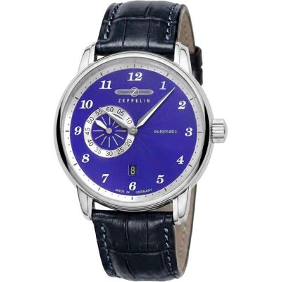 Zeppelin, Armbanduhr, 86043 Herrenuhr New Captain's Line Automatik 42mm 5ATM, Blau, Silber, (Analoguhr, Swiss Made) Zeppelin, Armbanduhr, 86043 Herrenuhr New Captain's Line Automatik 42mm 5ATM, Blau, Silber, (Analoguhr, Swiss Made)
