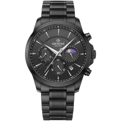 Giewont, Armbanduhr, Zegarek Zegarek Męski Chronograph Sapphire Czarny GW9460-B1, Weiss, Schwarz, Silber, (Analoguhr, Chronograph) Giewont, Armbanduhr, Zegarek Zegarek Męski Chronograph Sapphire Czarny GW9460-B1, Weiss, Schwarz, Silber, (Analoguhr, Chronograph)