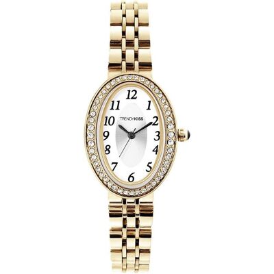 TrendyKiss, Armbanduhr, Ladies watch analogue quartz with metal bracelet TM1017502 Gold Classic Gold Classic, Gold, (Analoguhr, 32 mm) TrendyKiss, Armbanduhr, Ladies watch analogue quartz with metal bracelet TM1017502 Gold Classic Gold Classic, Gold, (Analoguhr, 32 mm)