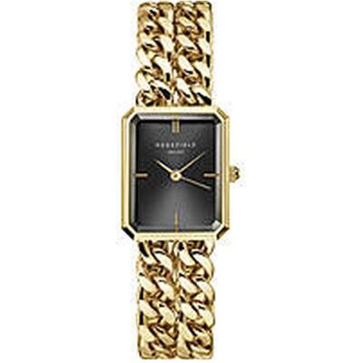 Rosefield, Armbanduhr, The Octagon XS Double Chain Studio Edition Black Gold SBGSG-O77, Gold, Schwarz, (Analoguhr, 40 mm) Rosefield, Armbanduhr, The Octagon XS Double Chain Studio Edition Black Gold SBGSG-O77, Gold, Schwarz, (Analoguhr, 40 mm)