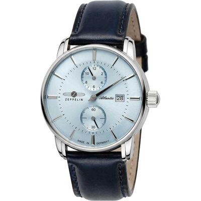 Zeppelin, Armbanduhr, Zeppelin-Atlantic-Uhr 84263 automatik 42 mm, Blau, Silber, (Analoguhr, 42 mm) Zeppelin, Armbanduhr, Zeppelin-Atlantic-Uhr 84263 automatik 42 mm, Blau, Silber, (Analoguhr, 42 mm)