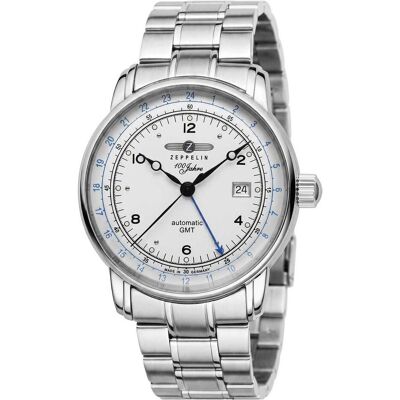 Zeppelin, Armbanduhr, 8666MB1, Weiss, Grau, Silber, (Analoguhr, 42 mm) Zeppelin, Armbanduhr, 8666MB1, Weiss, Grau, Silber, (Analoguhr, 42 mm)