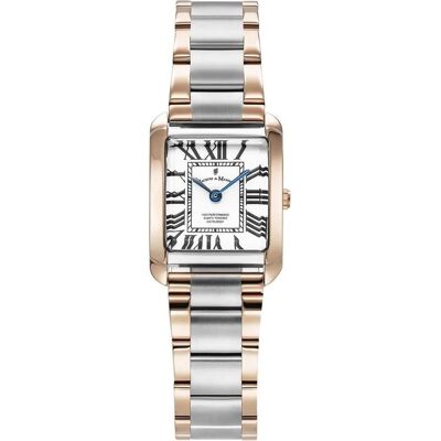 Jacques du Manoir, Armbanduhr, Analoge Damenuhr mit Edelstahlarmband in Rosé und Silber, Rosa, Mehrfarbig, Silber, (Analoguhr, Swiss Made, 22 mm) Jacques du Manoir, Armbanduhr, Analoge Damenuhr mit Edelstahlarmband in Rosé und Silber, Rosa, Mehrfarbig, Silber, (Analoguhr, Swiss Made, 22 mm)
