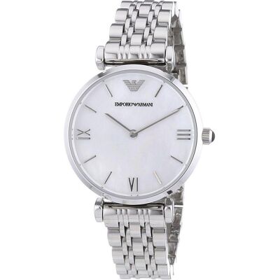 Giorgio Armani Emporio Armani, Armbanduhr, Rétro, Silber Giorgio Armani Emporio Armani, Armbanduhr, Rétro, Silber