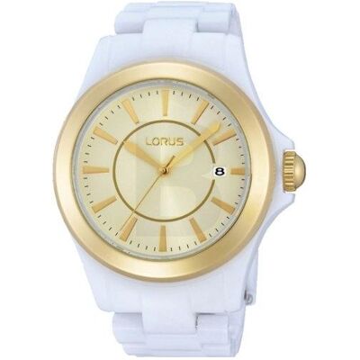 Lorus, Armbanduhr, Damenuhr RH976EX9 (Ø 39 mm), Weiss, Gold, (39 mm) Lorus, Armbanduhr, Damenuhr RH976EX9 (Ø 39 mm), Weiss, Gold, (39 mm)